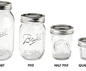Canning Jar with Metal Lid